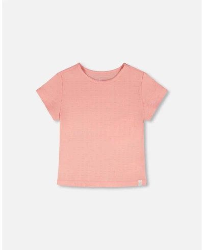 Deux par Baby Girls Crinkle Jersey T-Shirt Off