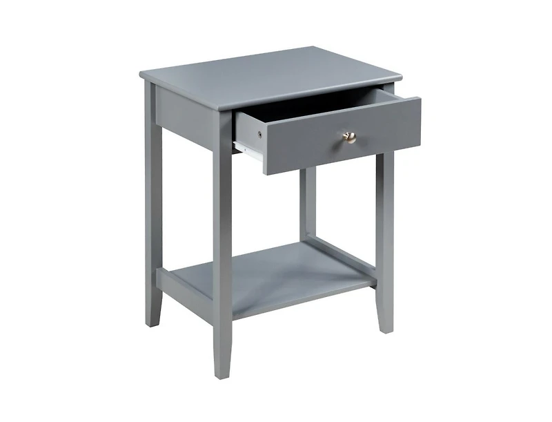 Slickblue Wooden Nightstand End Table Storage Display