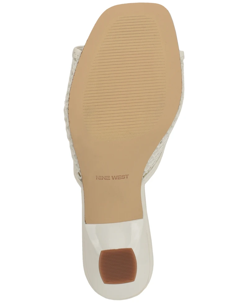 Nine West Women's Cabana Square Toe Dress Sandals