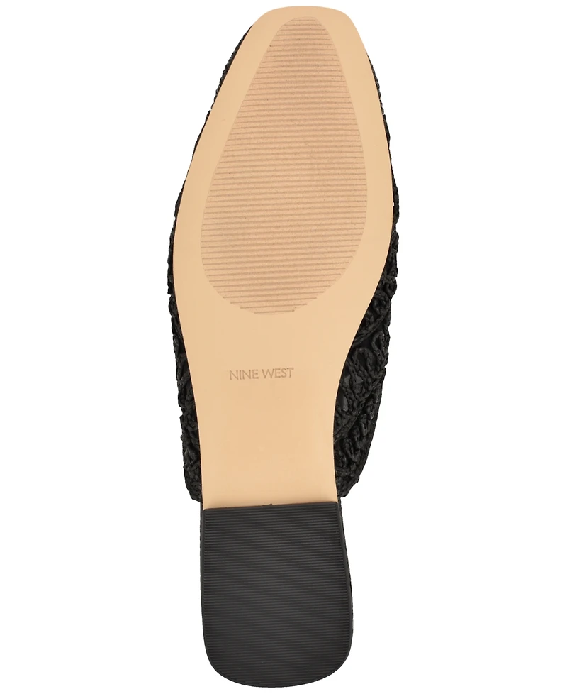 Nine West Women's Camella Woven Mules Flats