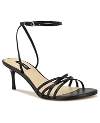 Nine West Women's Gazey Round Toe Strappy Dress Sandals