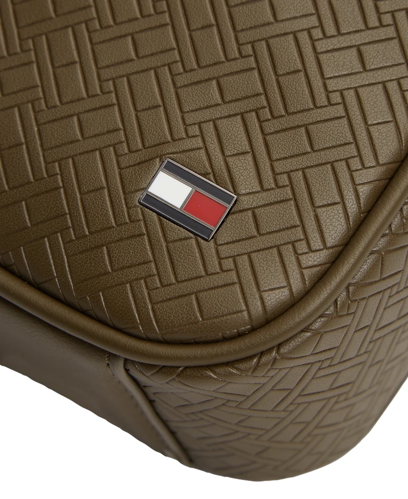 Tommy Hilfiger Men's Embossed Flag Mini Reporter Bag