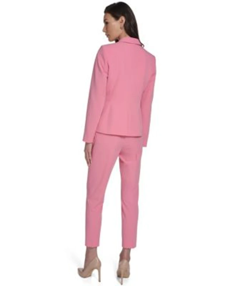 Tommy Hilfiger Womens Notch Collar One Button Blazer Womens Ankle Pants