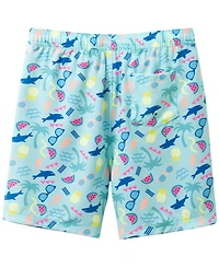Andy & Evan Boys' 2T-8 Comfort-Stretch Lined Swim Trunks