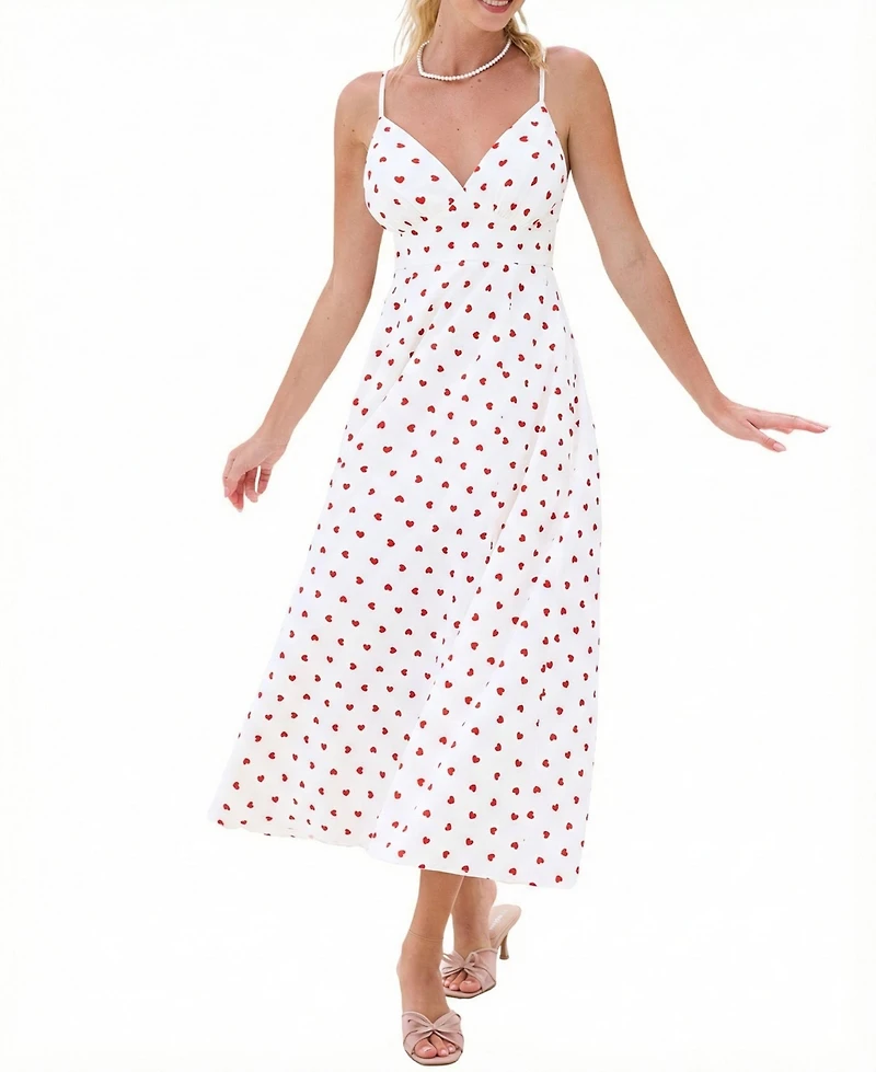 Cupshe Women's Heating Up Polka Dot Midi Beach Dress