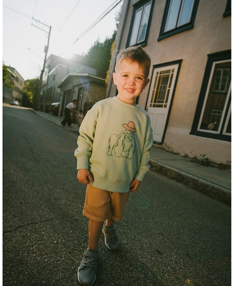 Deux par Baby Boys French Terry Sweatshirt Mint Green