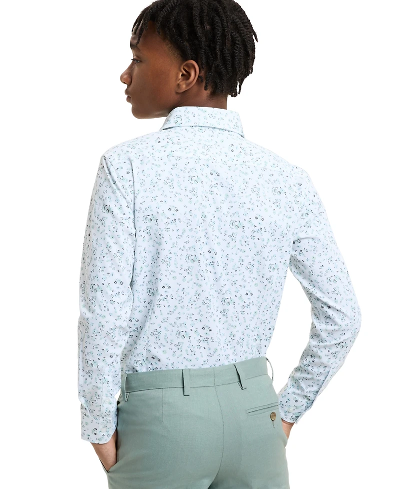 Michael Kors Boys' 8-20 Floral Print Shirt