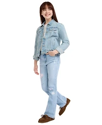 Levi's Girls' 7-16 Stitch Detail Flare Jeans