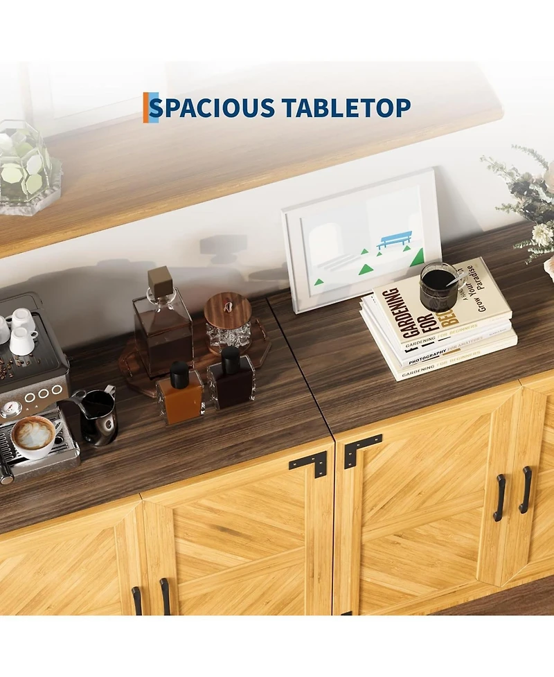 gaomon 31.5" Farmhouse Sideboard Buffet Cabinet with Storage