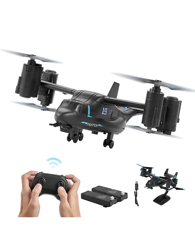 Sugift 4-Channel Rc Helicopter with Wing Lights & Gyro Stabilizer