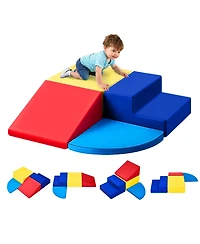 Sugift 4-Piece Foam Climbing Set for Toddlers - Crawl & Slide Playset
