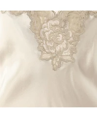 Pre-Owned Dolce & Gabbana Women's Grey Satin And Lace Mini Dress