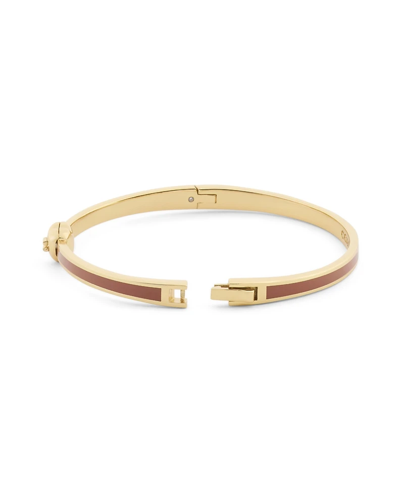 Coach Light Green Signature C Heart Enamel Bangle Boxed Bracelet