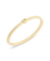Coach Chalk Signature C Heart Enamel Bangle Bracelet