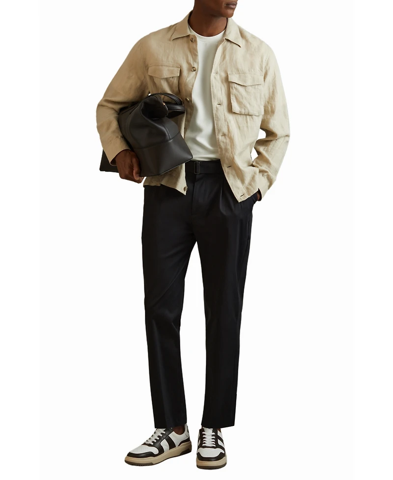 Reiss Men's Textured Crew-Neck T-Shirt