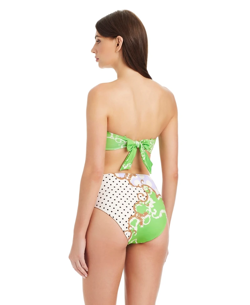 Sanctuary Women's Pretty Provence Reversible Bandeau Pull-On Swim Top