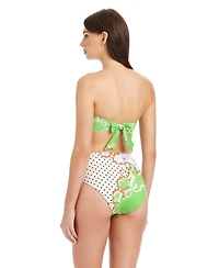 Sanctuary Women's Pretty Provence Reversible Bandeau Pull-On Swim Top