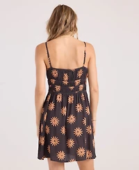 Volcom Women's Midnite Ramble V-Neck Cover-Up Dress