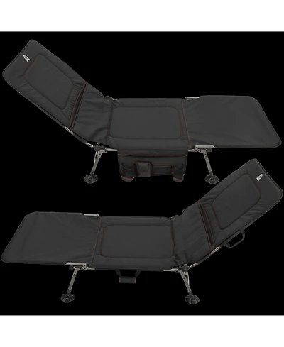 Camp & Go 3 x 7 x 1 ft Black Luxury Camp Bed Pack Size 2