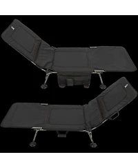 Camp & Go 3 x 7 x 1 ft Black Luxury Camp Bed Pack Size 2