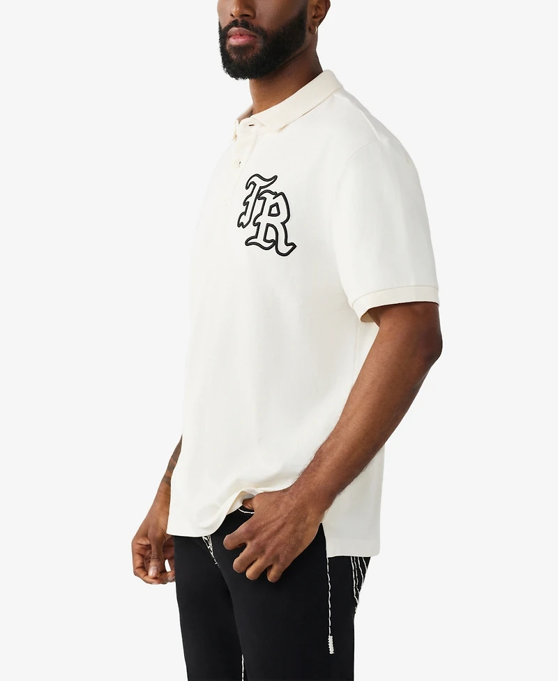 True Religion Men's Short-Sleeve Embroidered Polo Shirt