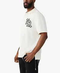 True Religion Men's Short-Sleeve Embroidered Polo Shirt