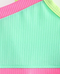 Breaking Waves Girls' 7-16 Colorblocked Swimsuit, 2-Piece Set