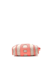 Pre-Owned HERMES Pm Petit H Bell Tote Toile and Leather