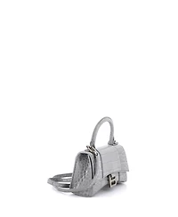 Pre-Owned Balenciaga Xs Hourglass Top Handle Bag Embossed Leather