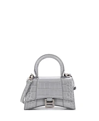 Pre-Owned Balenciaga Xs Hourglass Top Handle Bag Embossed Leather