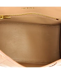 Pre-Owned Balenciaga Small Hourglass Top Handle Bag Embossed Leather