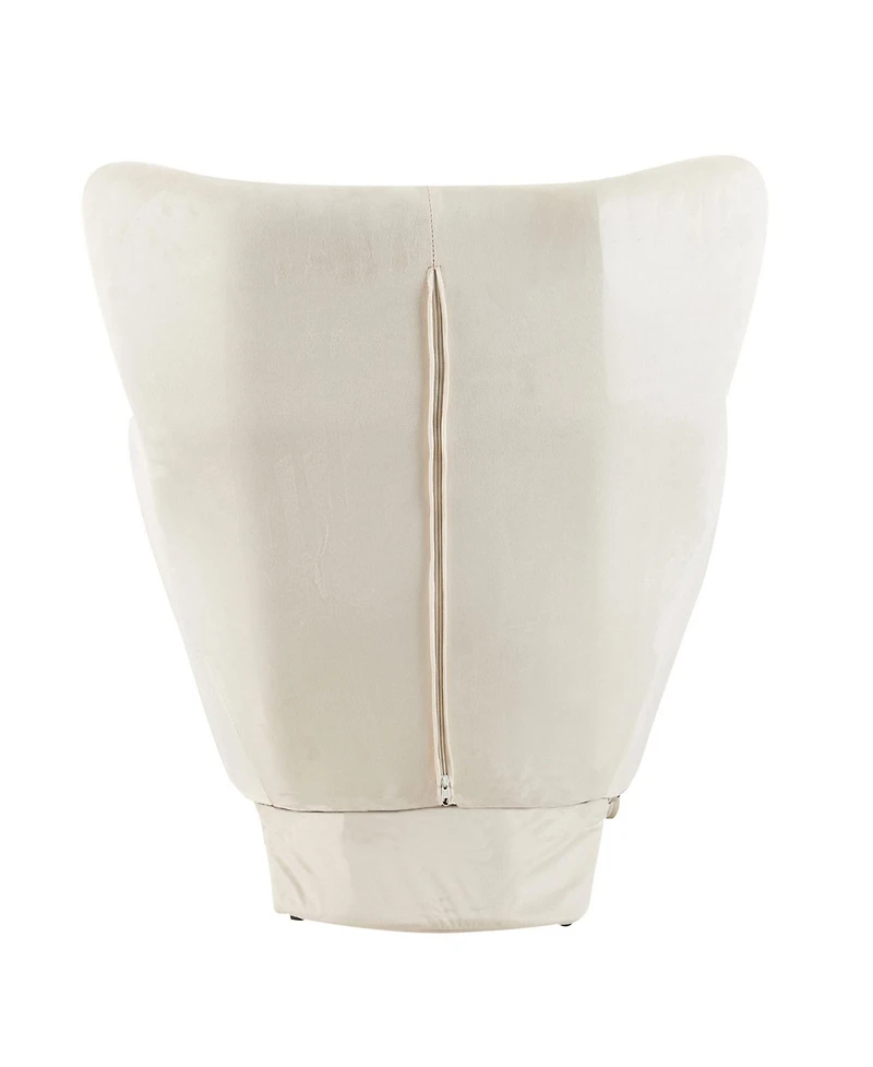 Aostirmotor Modern Velvet Accent Chair - Pet-Friendly 2-in-1 Lounge for Living Room & Office