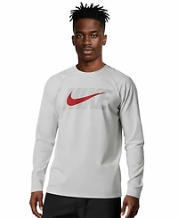 Nike Men's Long-Sleeve Crewneck Hydro Guard Swim Shirt