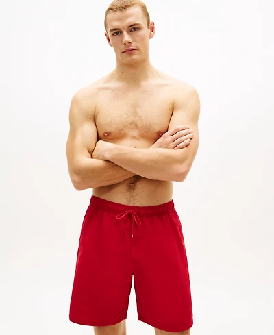 Tommy Hilfiger Men's Long Drawstring 7" Swim Trunks