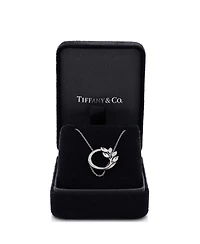 Pre-Owned Tiffany & Co Victoria Vine Circle Pendant Necklace