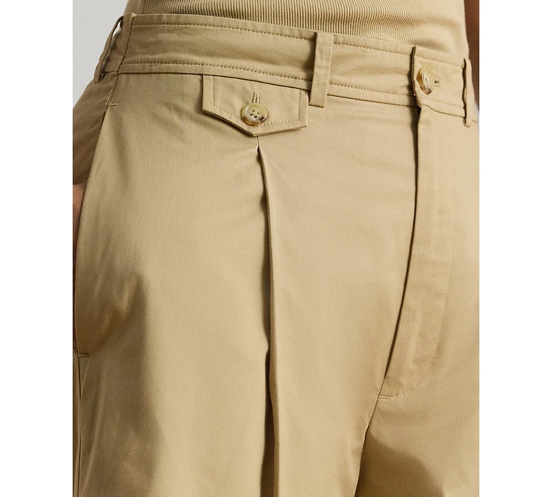 Lauren Ralph Women's Pleated Wide-Leg Shorts