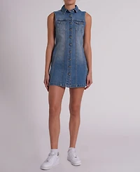 Abrand Women's Sleeveless Button-Up Dress