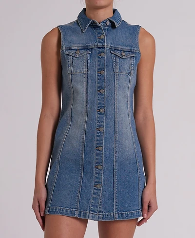 Abrand Women's Sleeveless Button-Up Dress