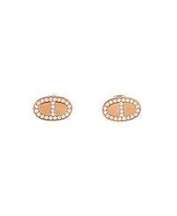Pre-Owned HERMES Chaine d'Ancre Contour Stud Earrings