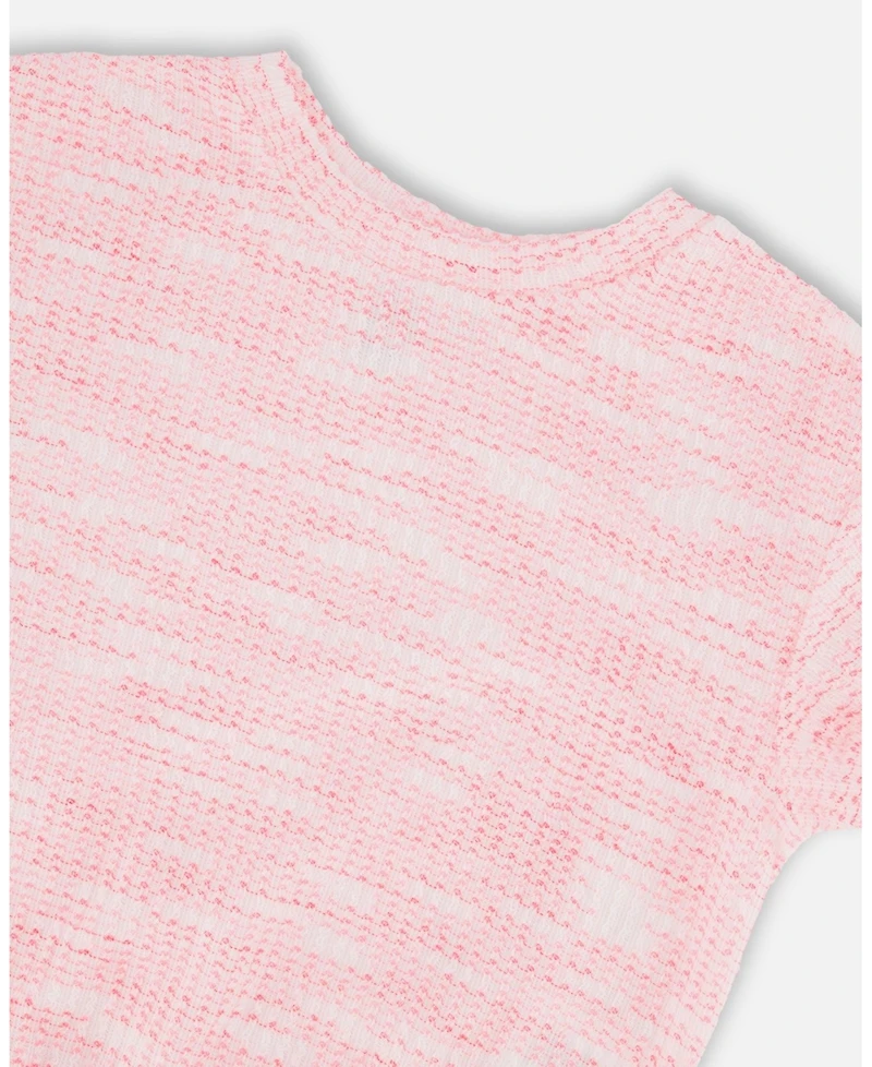 Deux par Big Girls Jacquard Knit T-Shirt