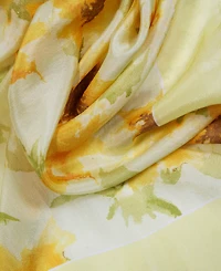 Lauren Ralph Lauren Yellow Floral Square Scarf