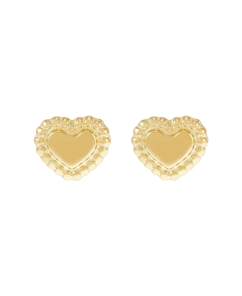 Macy's Heart Stud Earrings in 14k Yellow Gold