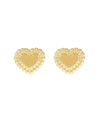 Macy's Heart Stud Earrings in 14k Yellow Gold