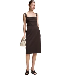 Boss by Hugo Women's Slim-Fit Jersey Layered Detail Dress