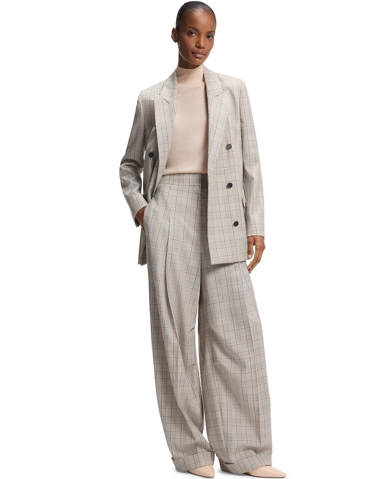 Boss by Hugo Women's Merino Wool Sleeveless Mock Neck Top