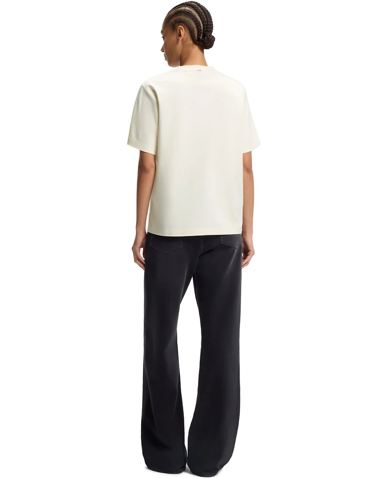 Boss by Hugo Women's Mercerized Cotton Relaxed-Fit T-Shirt