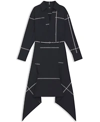 Boss by Hugo Women's Cotton Canvas Collared Shirt Dress