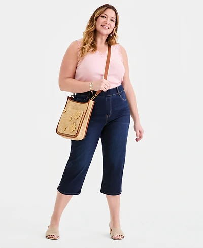 Style & Co Plus High-Rise Shaping Capri Pants, Macy's Exclusive
