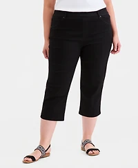 Style & Co Plus Size High-Rise Shaping Capri Pants, Macy's Exclusive