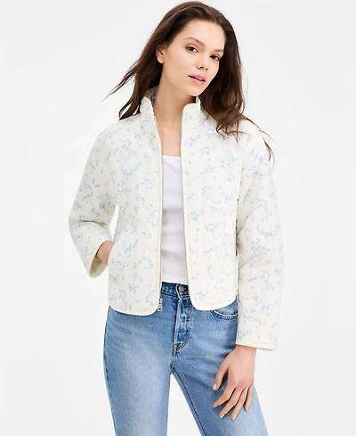 Levi's Women's Quilted Short Liner Zipper Jacket